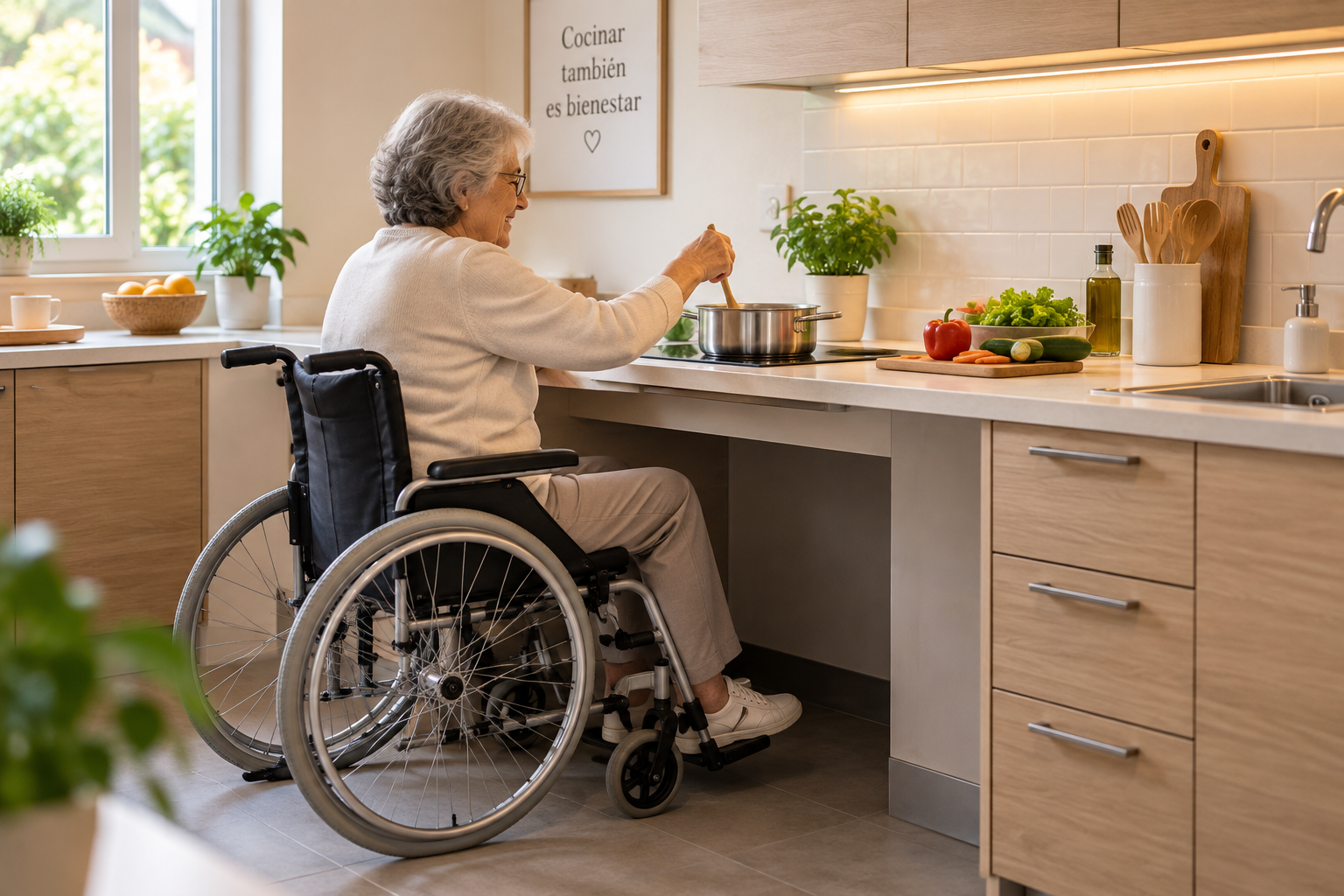 Cocina adaptada y accesible